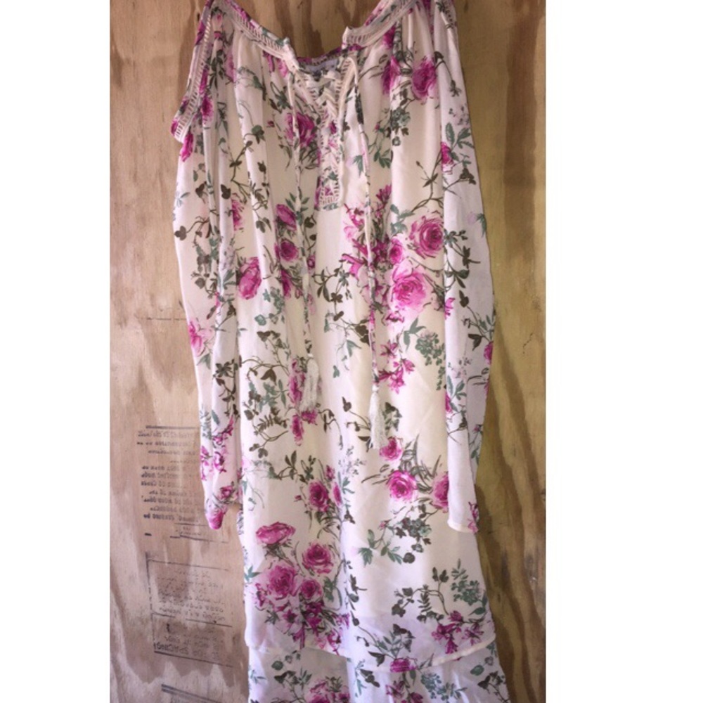 Chiffon flower dress